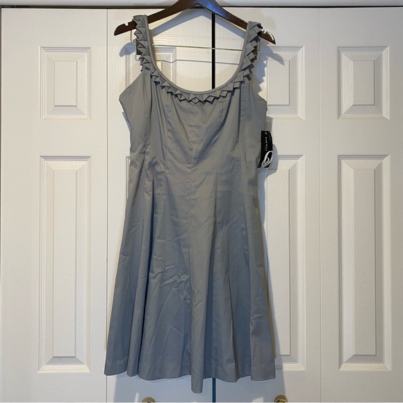 NWT Nine West Dew Drop Fit & Flare Silver Tank Dress Size 12 - Picture 8 of 15